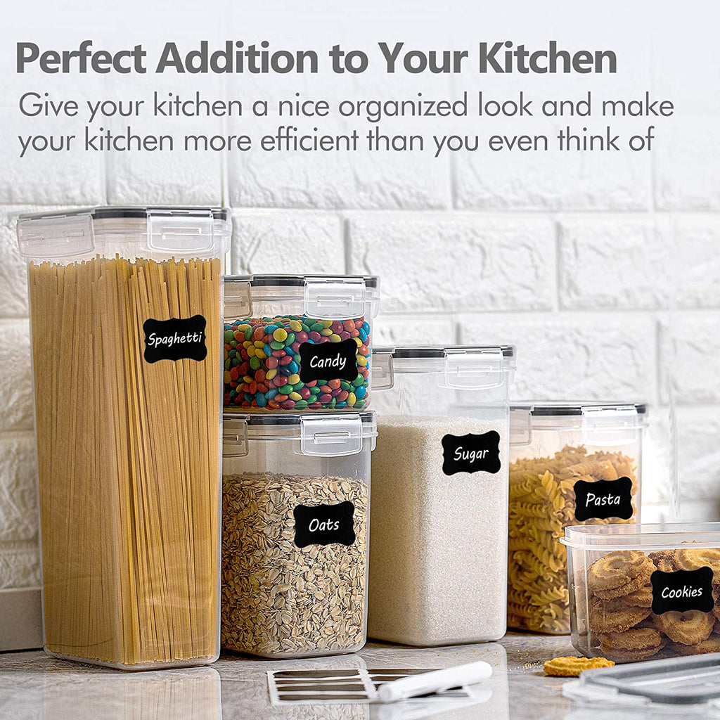14Pcs Food Storage Containers Set - Includes 24 Labels