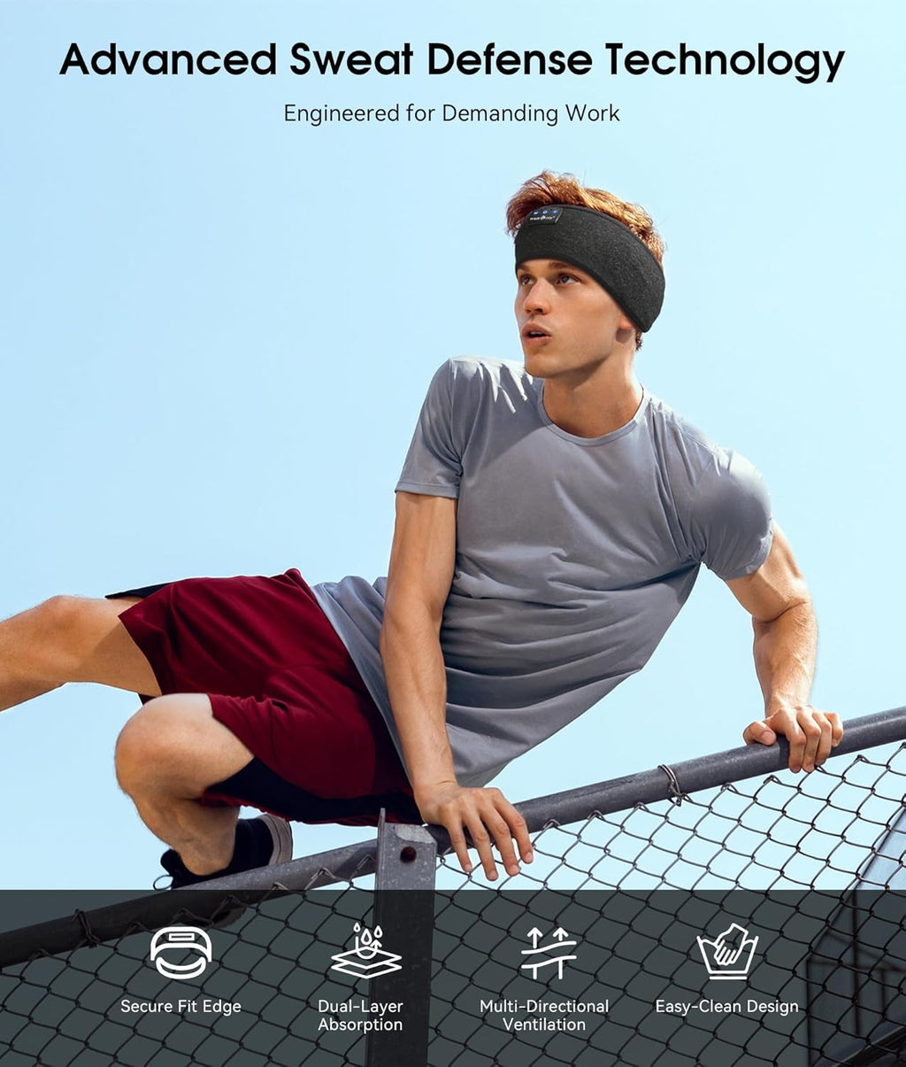 Bluetooth Sleep Headphones/Headband -  IPX6 Waterproof for Side Sleepers, Workout, Running, Insomnia, Travel 