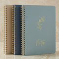 Aesthetic Spiral Notebook Set of 3 - Cute College Ruled 8X6 Journal/Notebook with Large Pockets and Lined Pages 