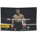 Iconic Mike Tyson Be Unstoppable Wall Decor -  3X5Ft Flag/Banner 