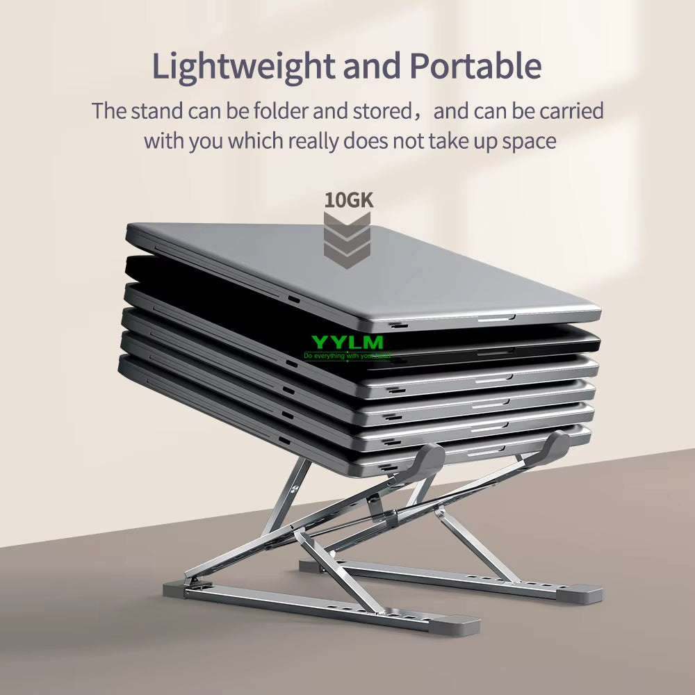 Adjustable and Portable Aluminum Laptop Stand 