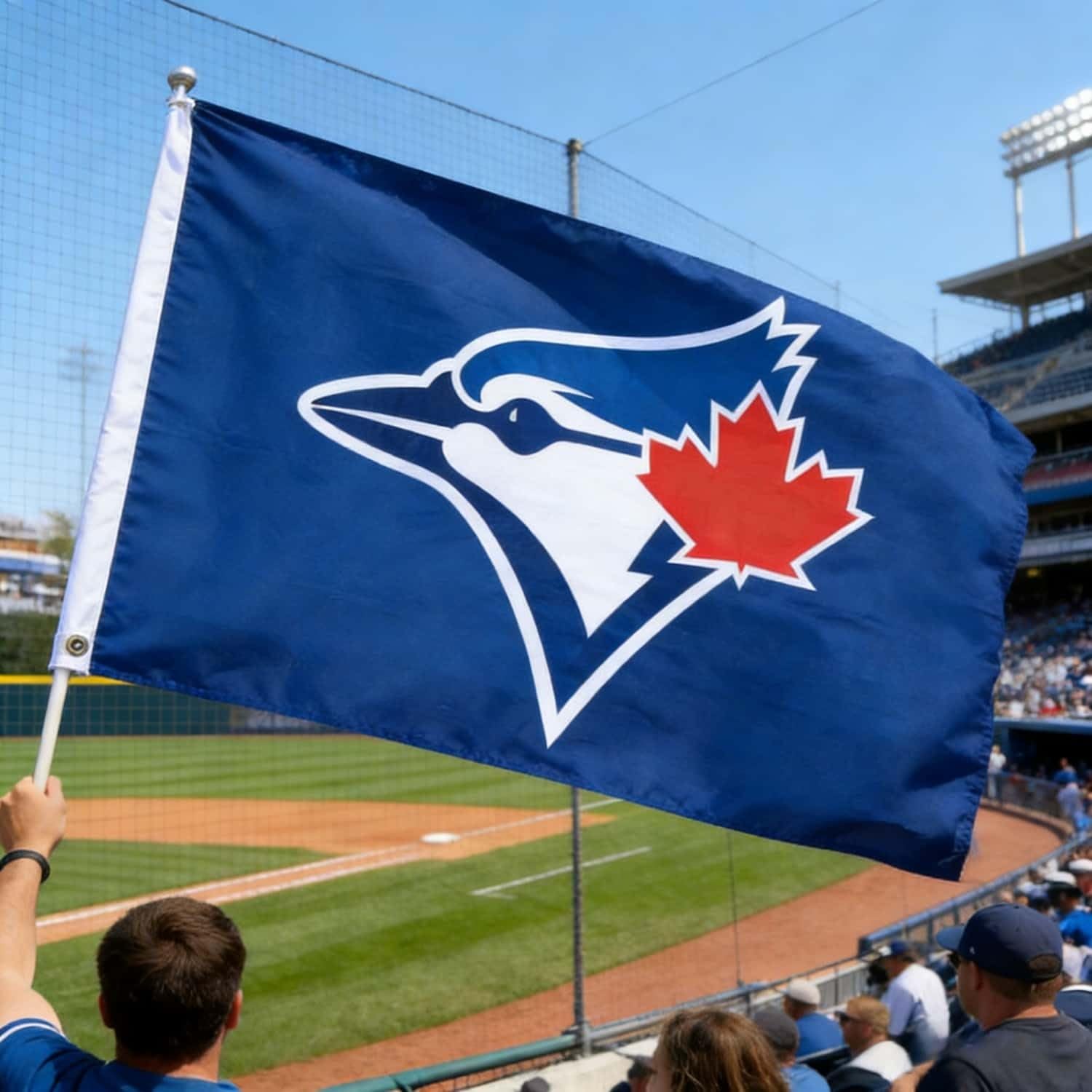 Blue Jays 3' X 5' Banner Flag, Resistant Fading Outdoor Flag with Reinforced Grommets