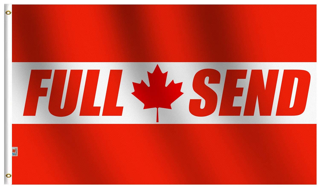 Premium Canada Full Send Flag 3X5Ft Red  