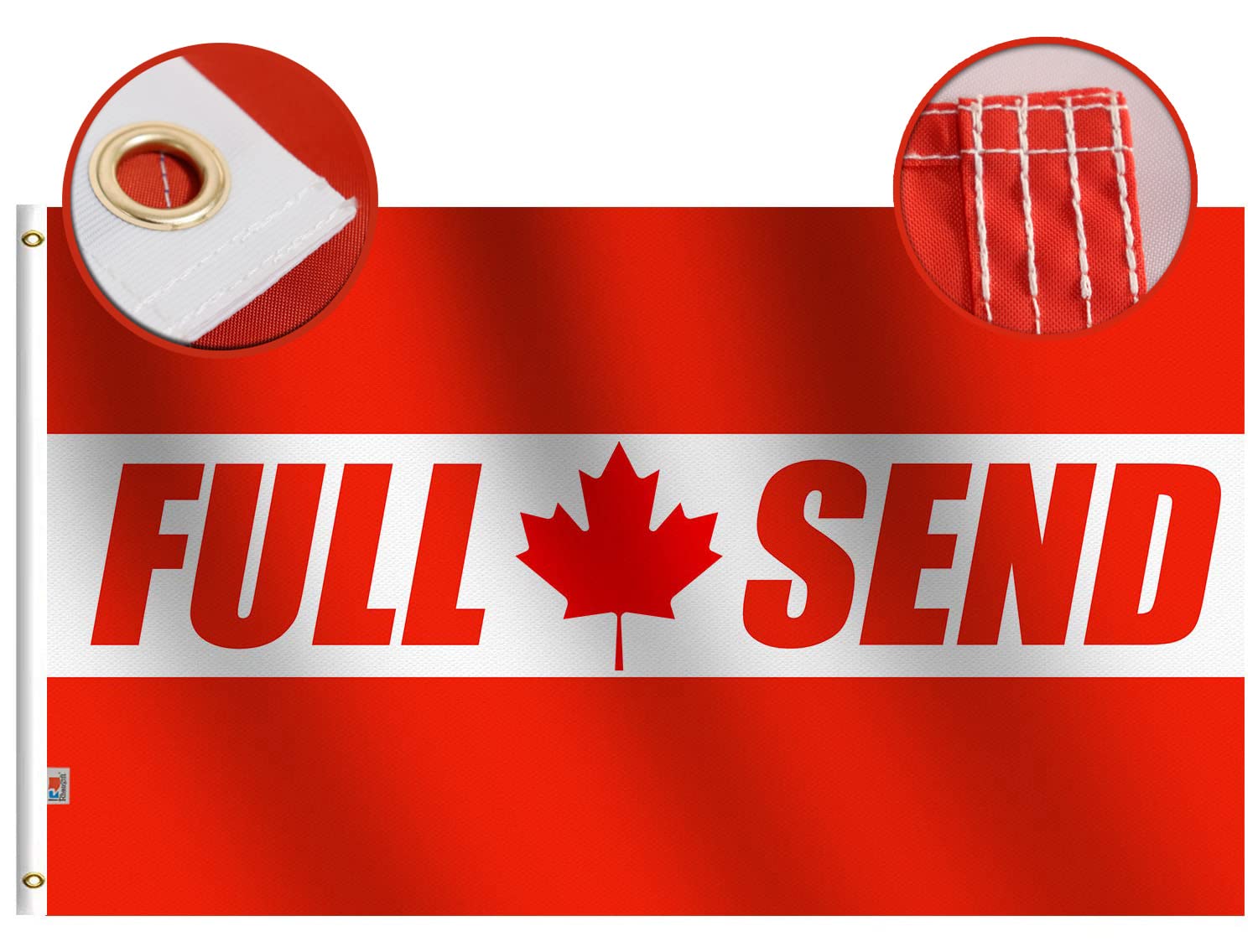 Premium Canada Full Send Flag 3X5Ft Red  