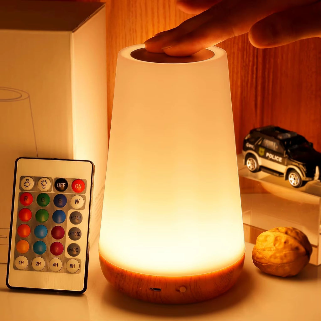 13 Color Changing Night Light - Remote Control Touch, USB Rechargeable 