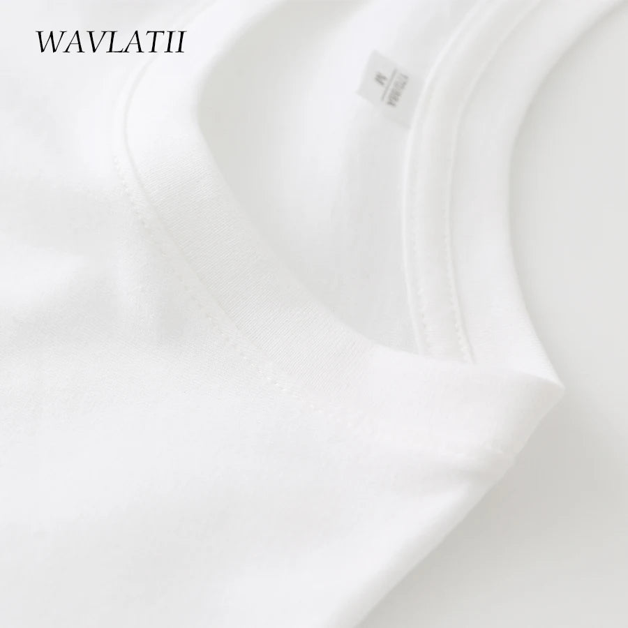 Women Cotton T Shirts -  White & Black Tees, Basic Tops for Summer 