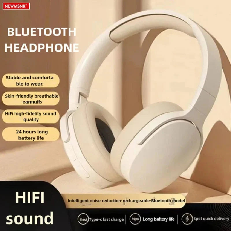  Wireless Bluetooth 5.3 Headphones over Ear -  TF/AUX Music Player with HD Mic