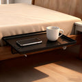 Clip on Bedside Shelf  - Black Plastic Bed Side Tray 