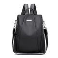  Women's Multifunction Backpack - Solid Color School Bag 