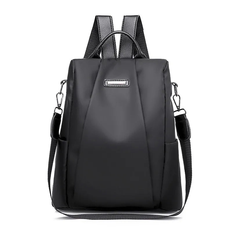  Women's Multifunction Backpack - Solid Color School Bag 