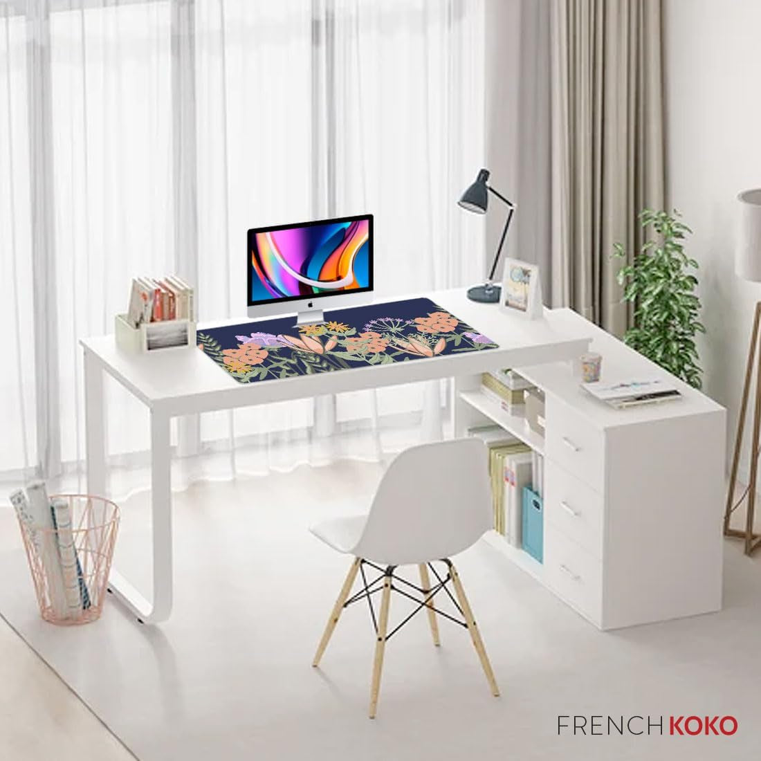  Large Desk Pad (Colorful Floral Design) 