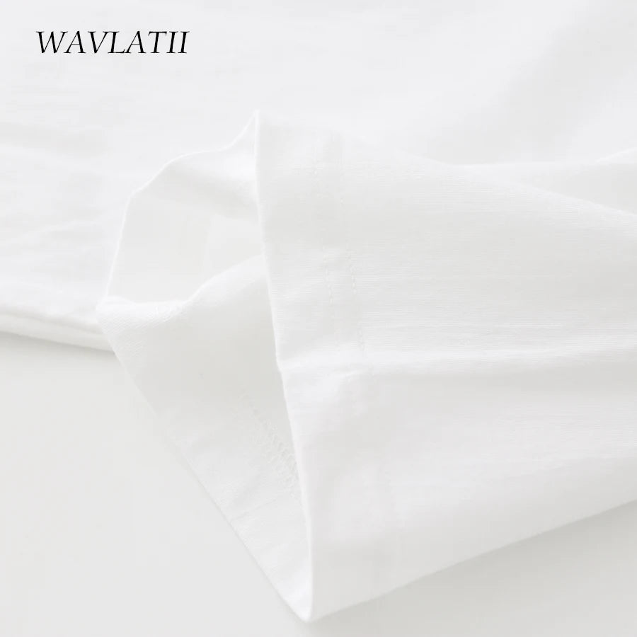Women Cotton T Shirts -  White & Black Tees, Basic Tops for Summer 