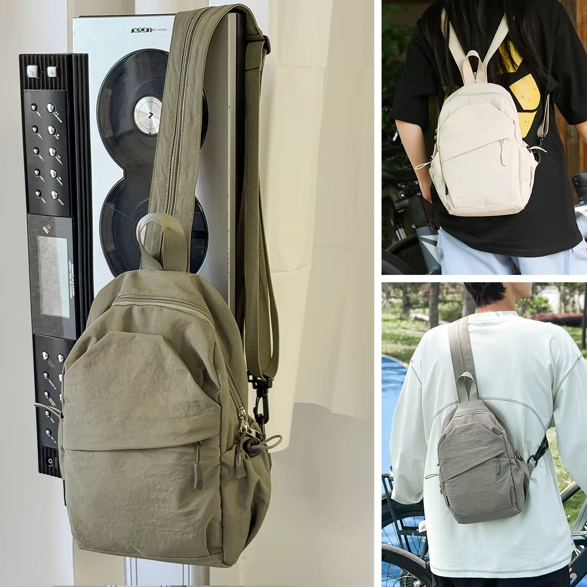 Stylish Crossbody Bag - Single Shoulder Small Backpack 