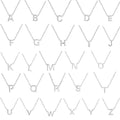 Elegant Stainless Steel A-Z Letter Necklace for Women 