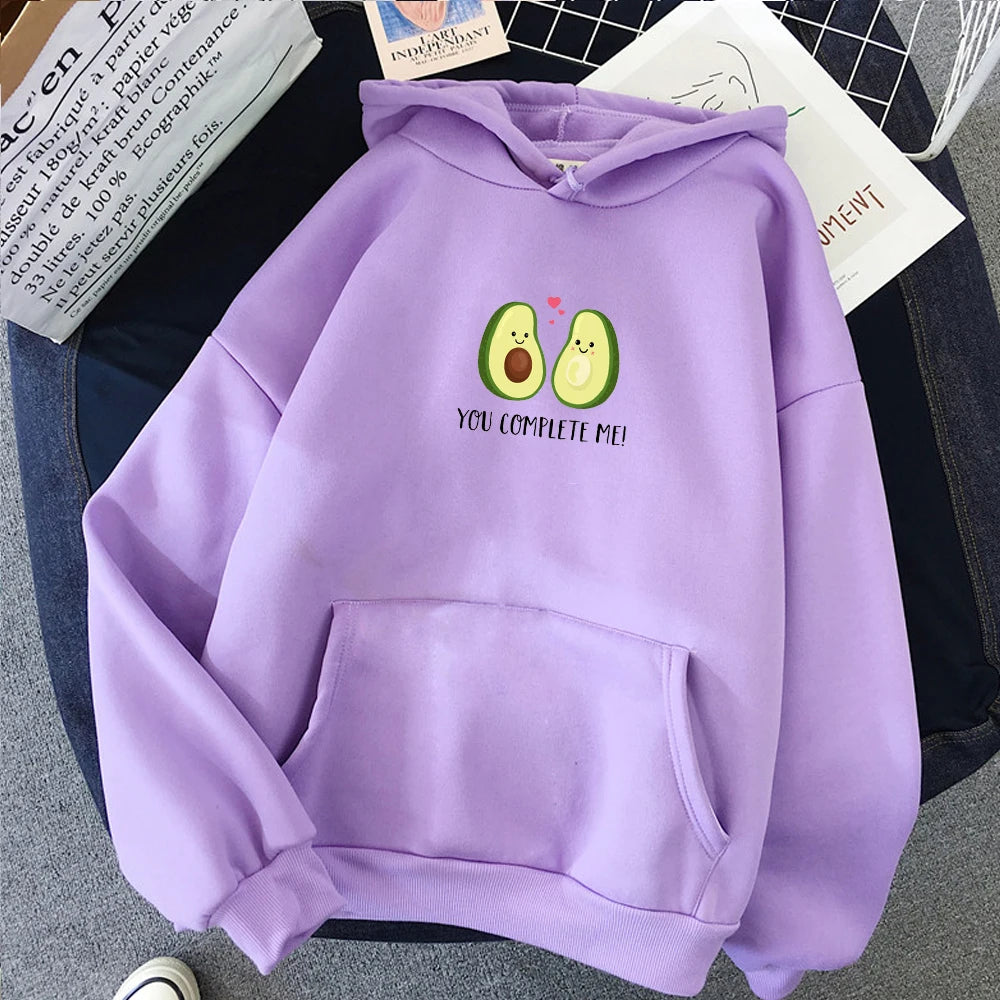Avocado Print Kawaii Sweatshirt  - Female Fashion 
