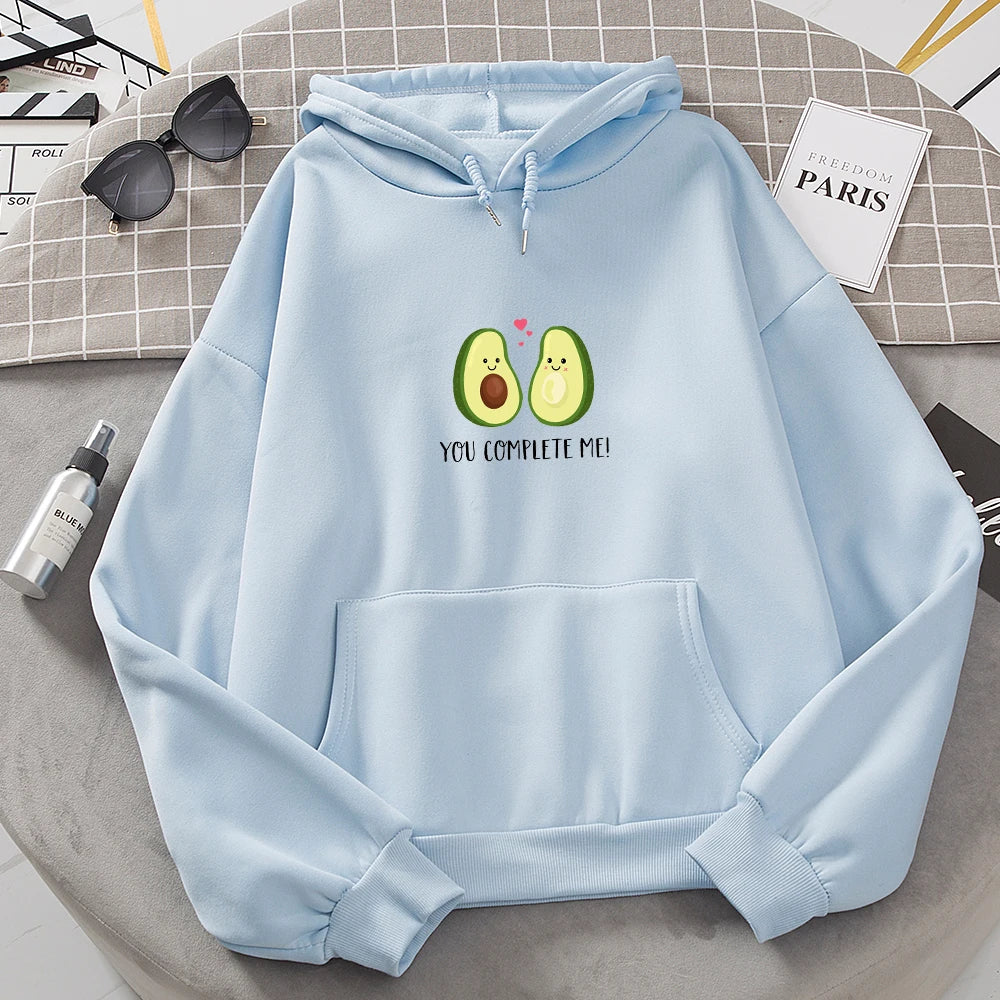 Avocado Print Kawaii Sweatshirt  - Female Fashion 
