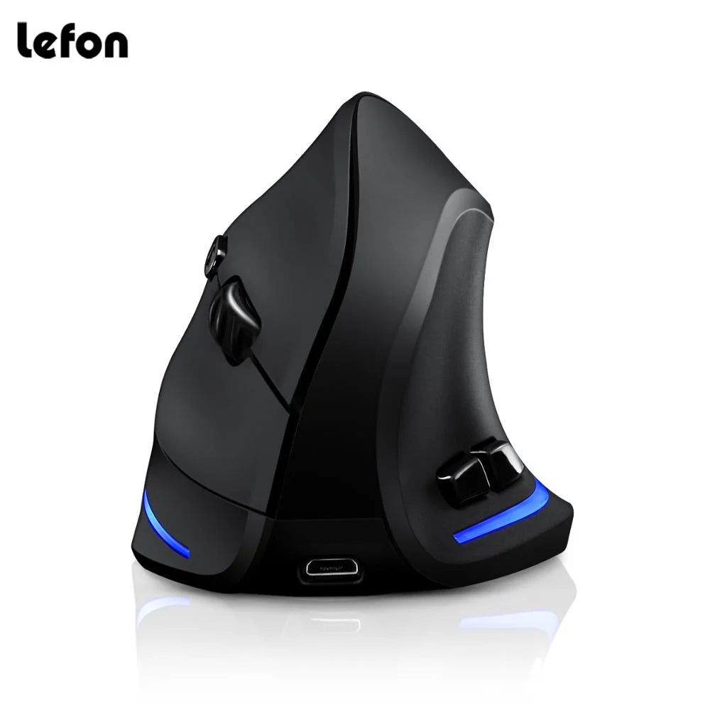 Ergonomic Wireless Mouse - Vertical Rechargeable for Laptop, PC, Mac, IOS