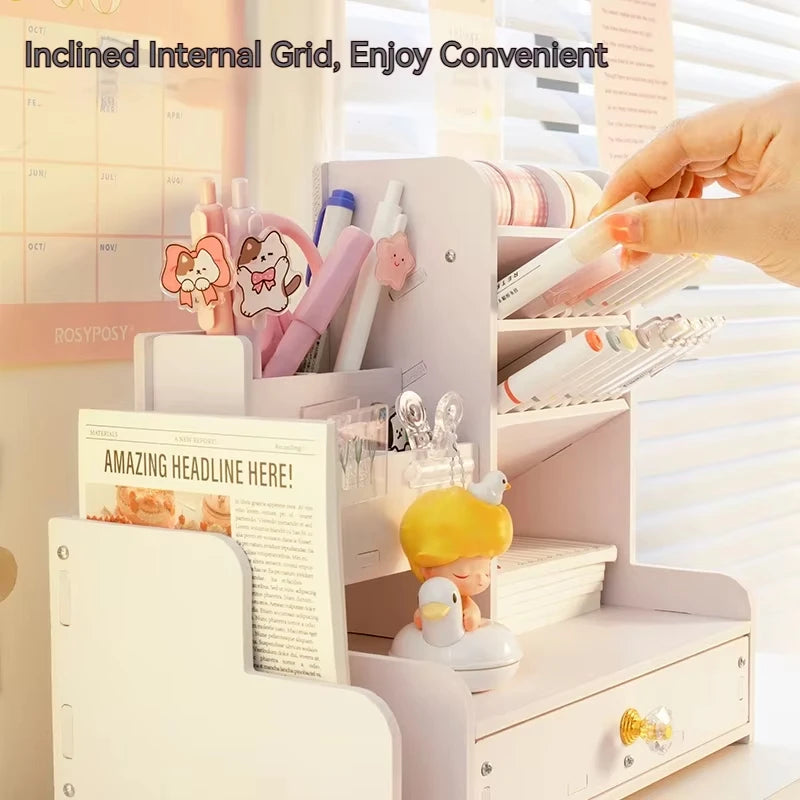 Multi Compartment Desk Organizer 