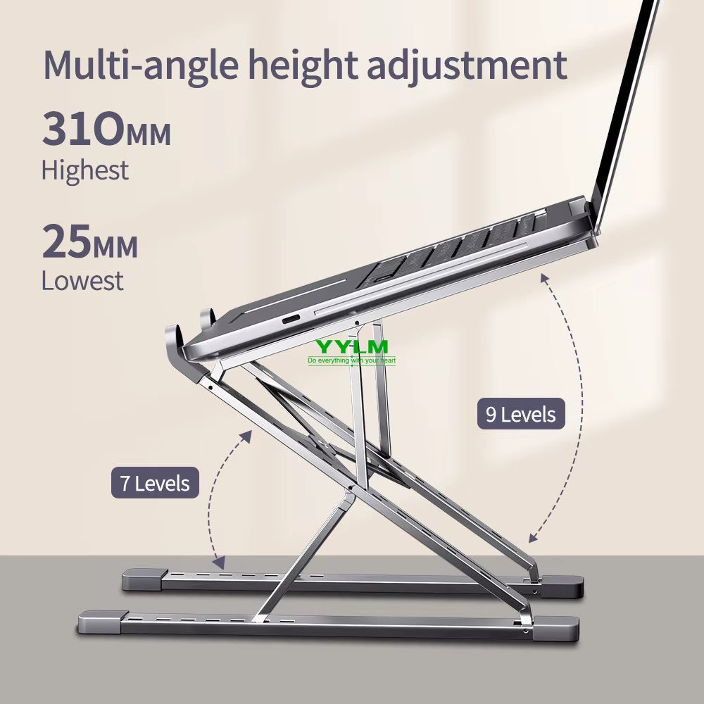 Adjustable and Portable Aluminum Laptop Stand 
