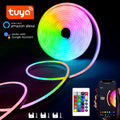 RGB Neon LED Strip 1/2/3/5M IP65 - Waterproof DIY USB Neon Strip, Tuya App Remote Control