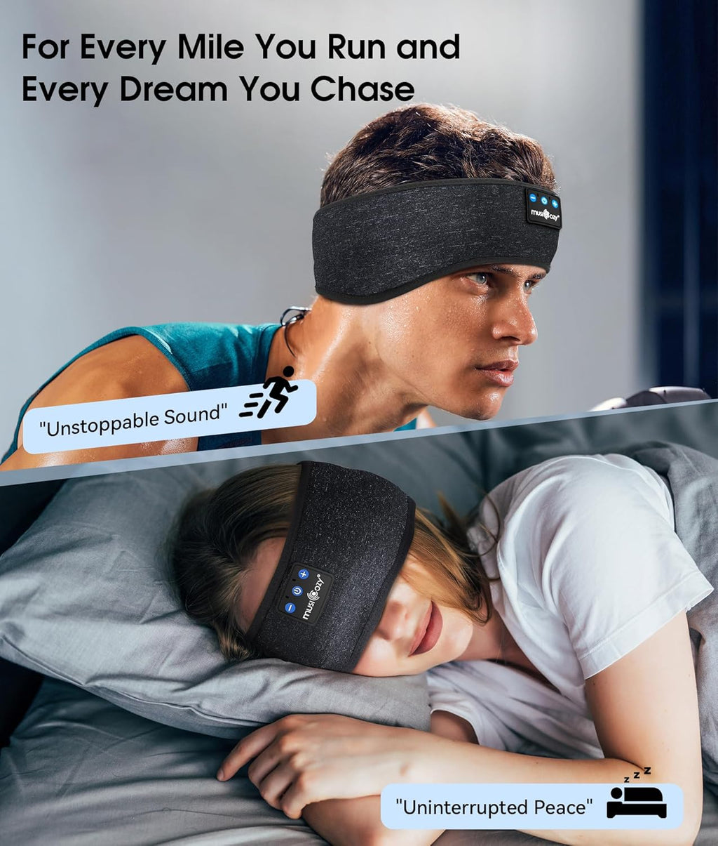 Bluetooth Sleep Headphones/Headband -  IPX6 Waterproof for Side Sleepers, Workout, Running, Insomnia, Travel 