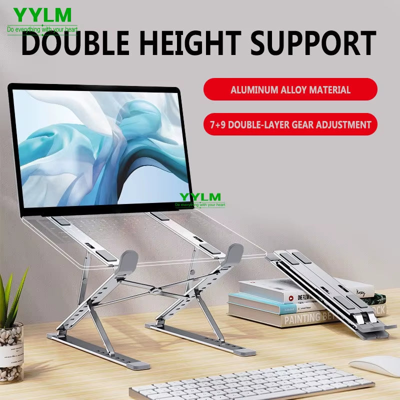 Adjustable and Portable Aluminum Laptop Stand 