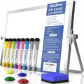 12 X 16 Inch Double Sided Portable Magnetic Dry Erase Whiteboard with Stand (8 Pens, 1 Eraser, 4 Magnets) 